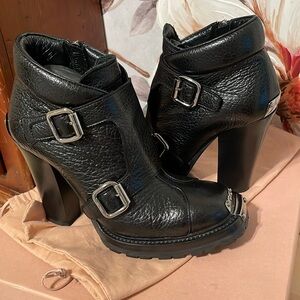 MiuMiu Leather Ankle Boots